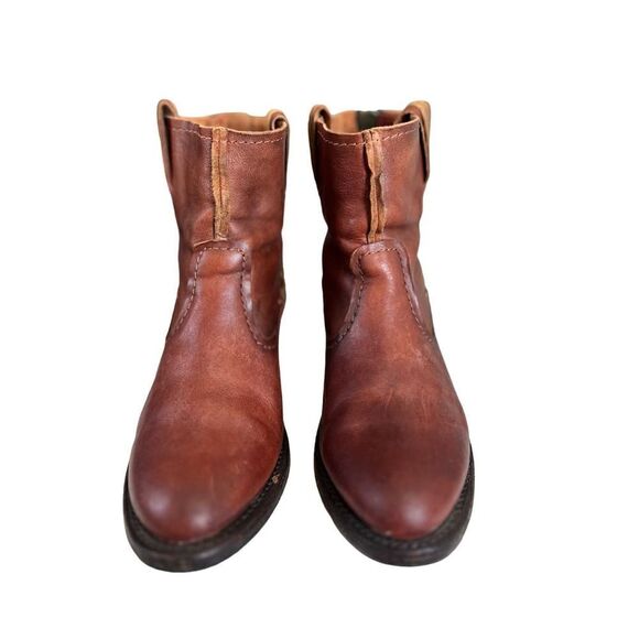 FRYE Leslie Artisan Short Boot Leather Brown Women's Boots. Sz 6.5B - Picture 9 of 10